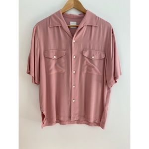 Barely worn Sandro pastel pink woven shirt